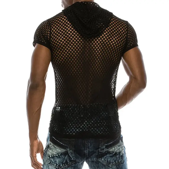 T-Shirts hauts transparents à manches courtes