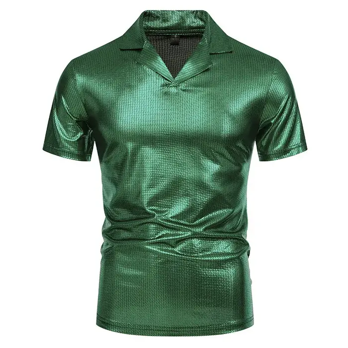 T-shirt à col et manches courtes pour homme