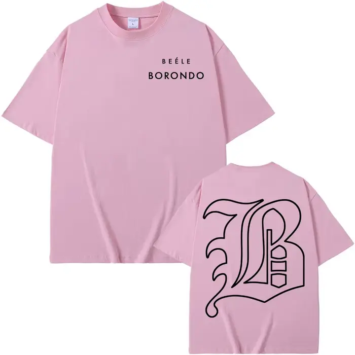 Rappeur BEELE Borondo Logo 2025 impression T-shirts hommes femmes mode haute qualité col rond t-shirt été hauts confort