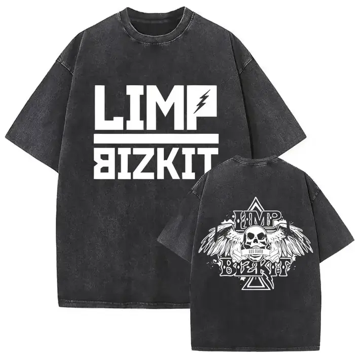 T-shirt Punk Rock Y2k, style vintage délavé