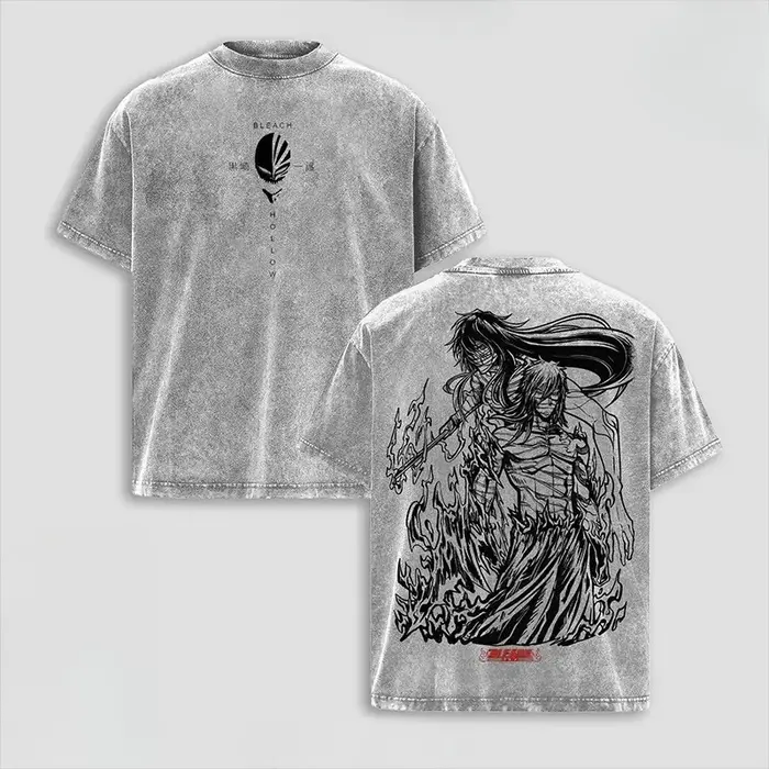 T-shirt Anime BLEACH NO.1 Coyote·Starrk pour hommes et femmes, vêtements en coton à manches courtes,