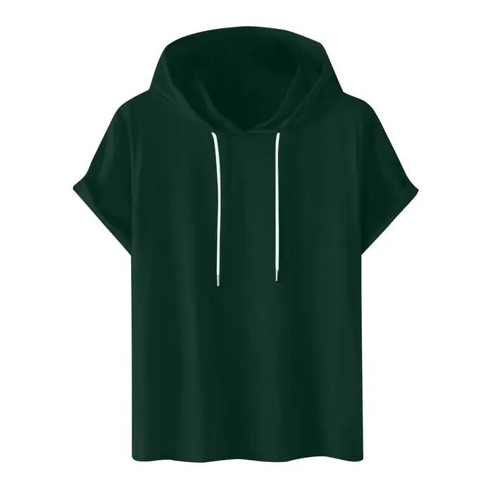 T-shirt à capuche d'été à manches courtes pour homme