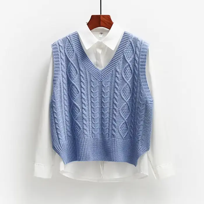 Pull en cachemire à col en V pour femme