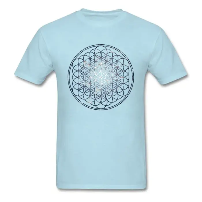 T-shirt mandala en coton pour homme