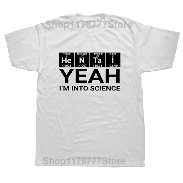 Drôle ouais je suis dans la Science Hentai amant T-shirt graphique coton Streetwear Anime poule port