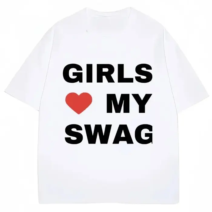T-shirt drôle du rappeur Chief Keef Girls Love My Swag pour femmes, mode décontractée, streetwear am