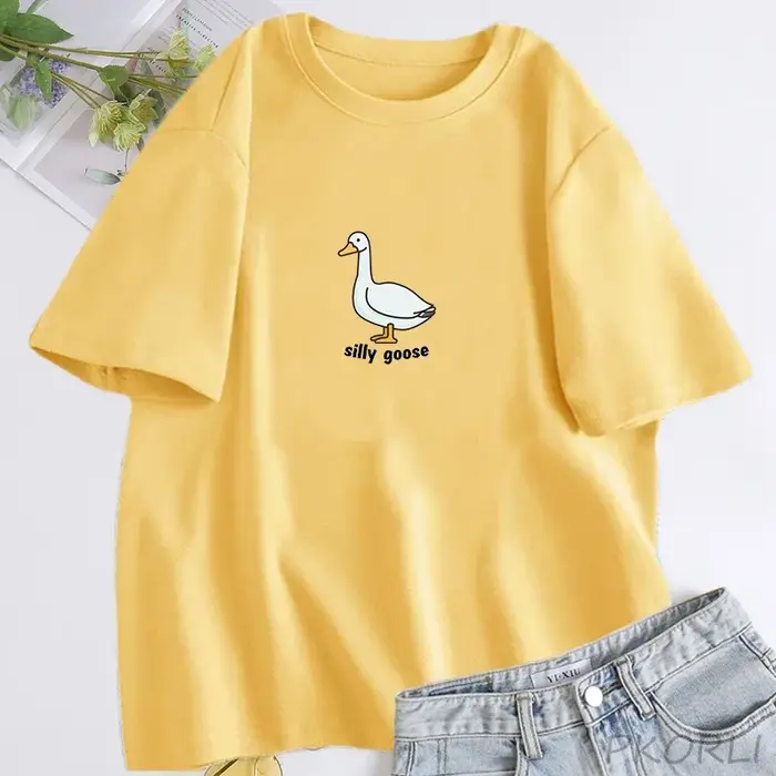 Silly Goose T-Shirt femmes à la mode unisexe