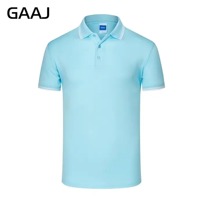 GAAJ - Polo Shirt Hommes Polos Homme Chemise D'été NOUS Célèbre Marque Coton À Rayures Courtes Vêtements