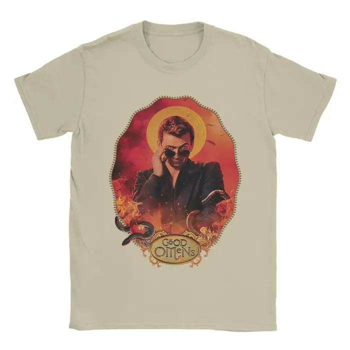 T-shirts vintage Good Omens Crowley pour hommes