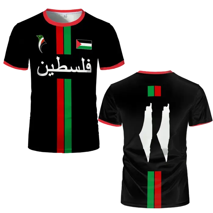 Nouveaux T-shirts de football Palestine 2026 – Maillots palestiniens d'été pour hommes et femmes