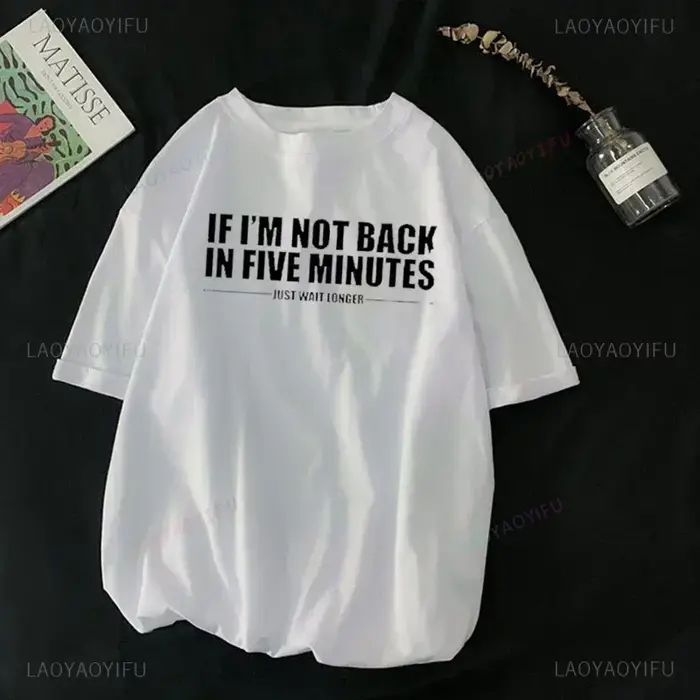 T-shirt unisexe "Si je ne suis pas de retour dans cinq apprentis"