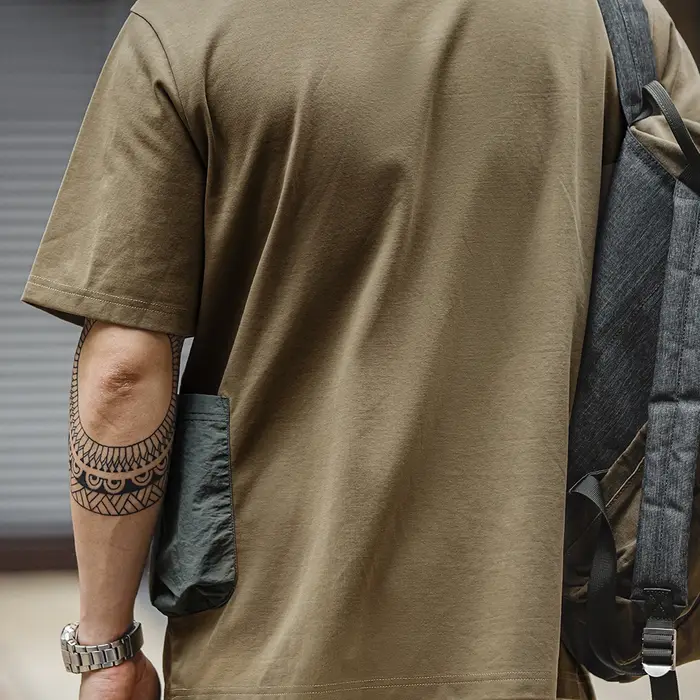 Maden-T-shirt imprimé à manches courtes pour homme