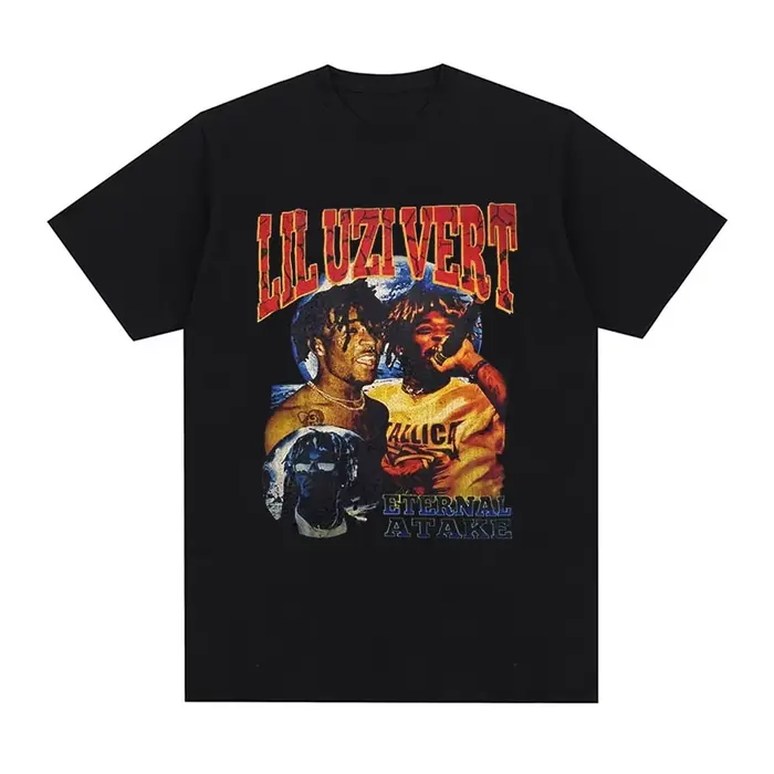 Rappeur Lil Uzi Vert T-shirt Album de musique Atake éternel graphique
