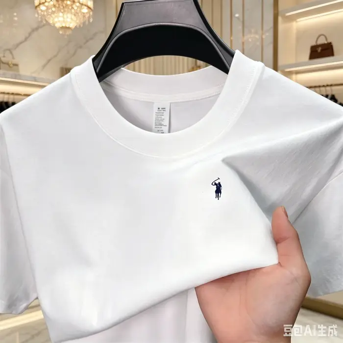 T-shirt basique à col rond pour homme – 100 % coton