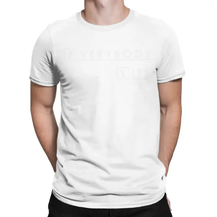 Maison MD Tout le monde mensonges t-shirt hommes 100% coton génial T-Shirts col rond Dr Gregory