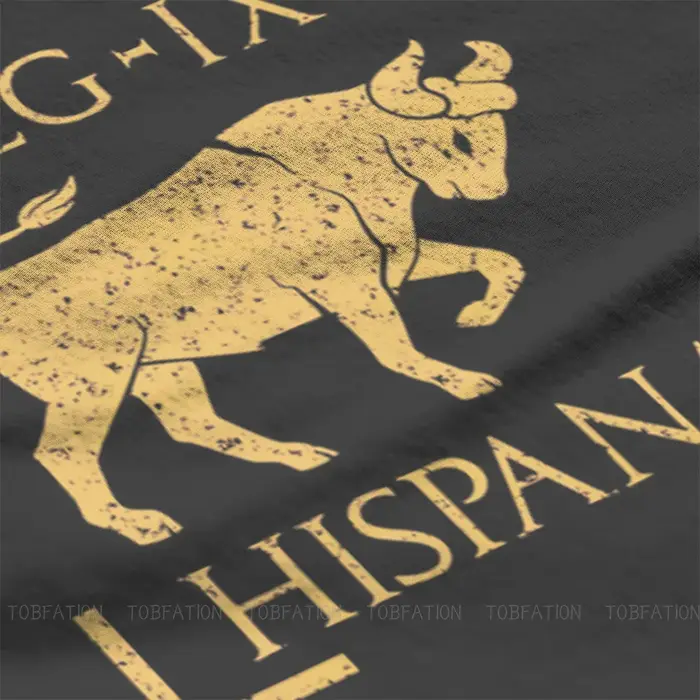 Ancienne Rome t-shirt pour hommes Legio IX Hispana taureau emblème basique