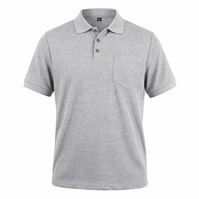 Polo pour homme 2026 – Nouvelle collection été – Tissu gaufré décontracté et respirant – Coupe ample
