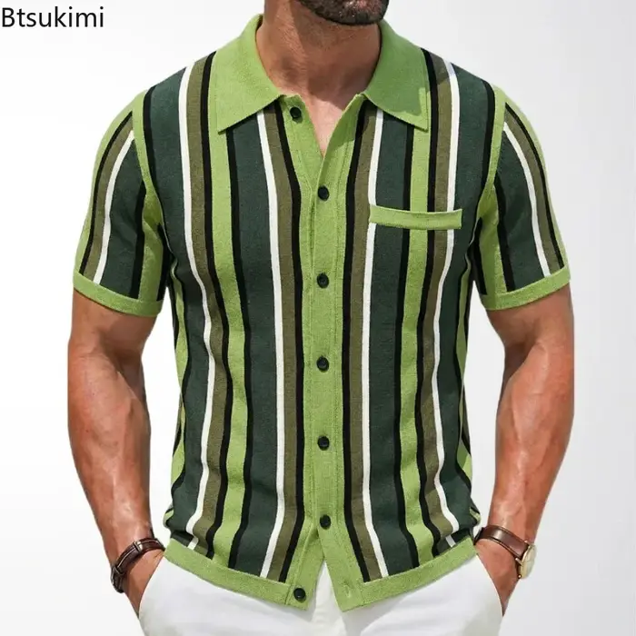 Cardigans tricotés Vintage pour hommes