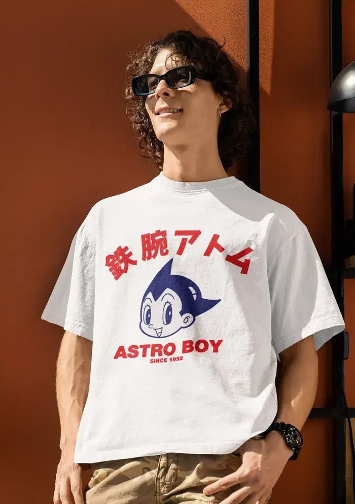 T-shirt Astro Boy Vintage Anime, Vêtements japonais, Anniversaire