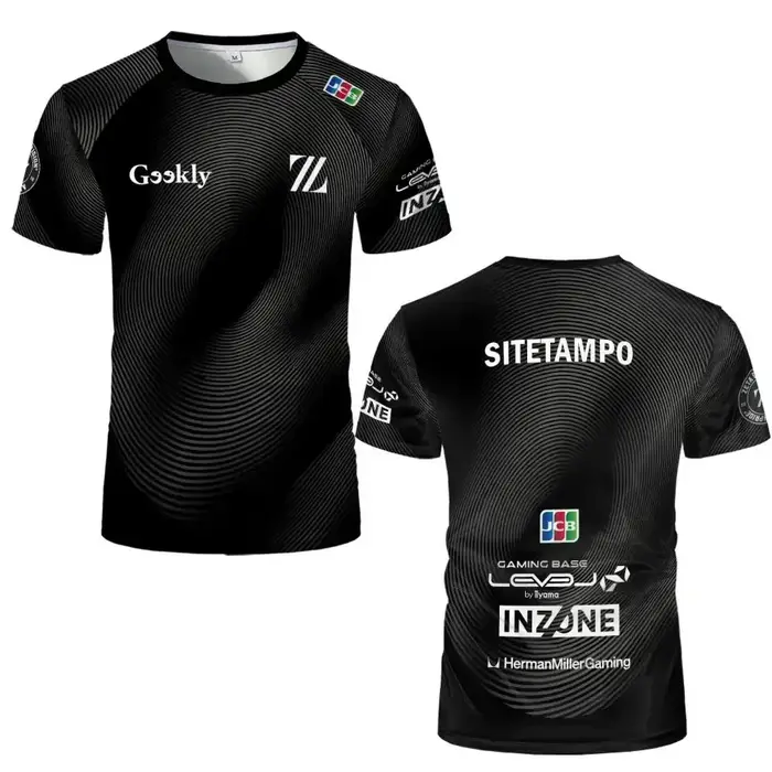 Maillot d'équipe d'e-sport ZETA DIVISION 2026 SITETAMPO – T-shirt unisexe à séchage rapide et respirant