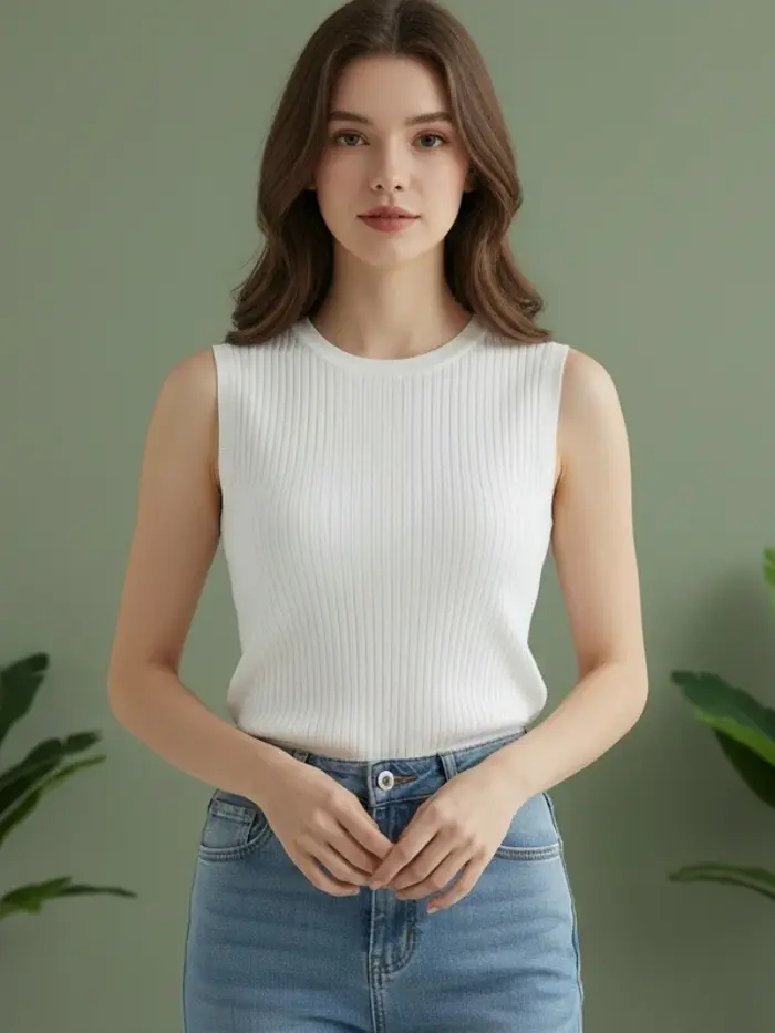 2026 Corée Gilet tricoté pour femme