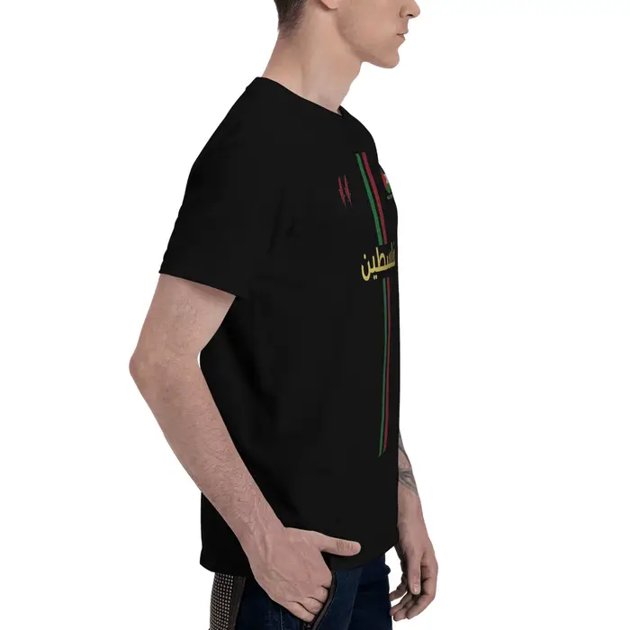 Palestine Football t-shirt été Y2K T-Shirts de base pur coton Hip Hop