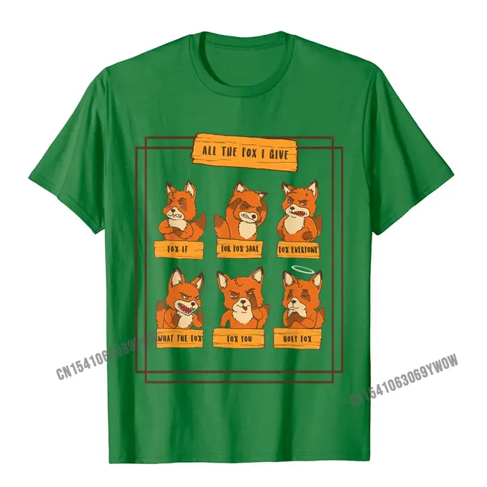 T-shirt imprimé "All The Fox I Give" pour homme, en coton, humoristique, hip-hop