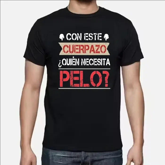 Quien Necesita PELO impression hommes t-shirt été décontracté quotidien en plein air Streetwear col rond à manches courtes haut t-shirt pour hommes