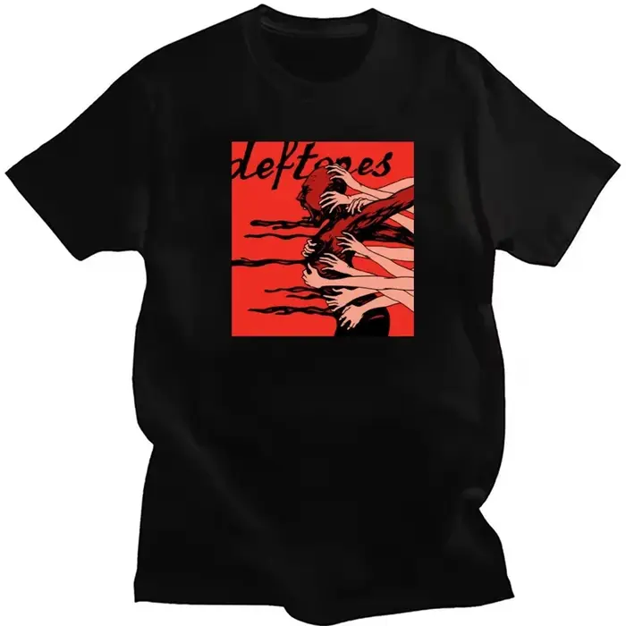 Deftones Rock Band T-shirt imprimé femmes hommes Streetwear Y2K haut à manches courtes été Vintage rétro décontracté