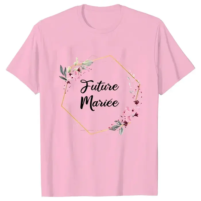 T-shirts de mariage de mariée français EVJF Future Team hauts