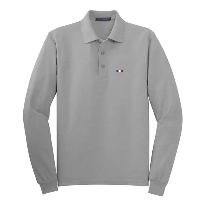 Nouveau Design Polos chemises hommes automne respirant 100% coton