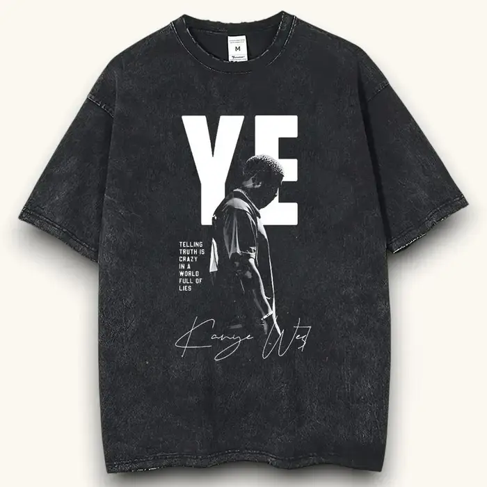 T-shirt rétro Kanye West des années 90, T-shirt rap rétro, un article indispensable pour le style st