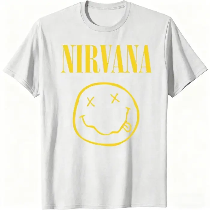 Nouveau T-shirt pour homme de la groupe de rock Nirvana