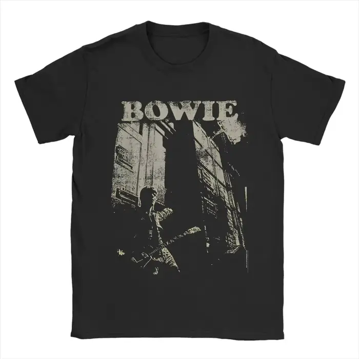 Nouveau T-shirt décontracté à manches courtes et col rond imprimé D-David's Bowied