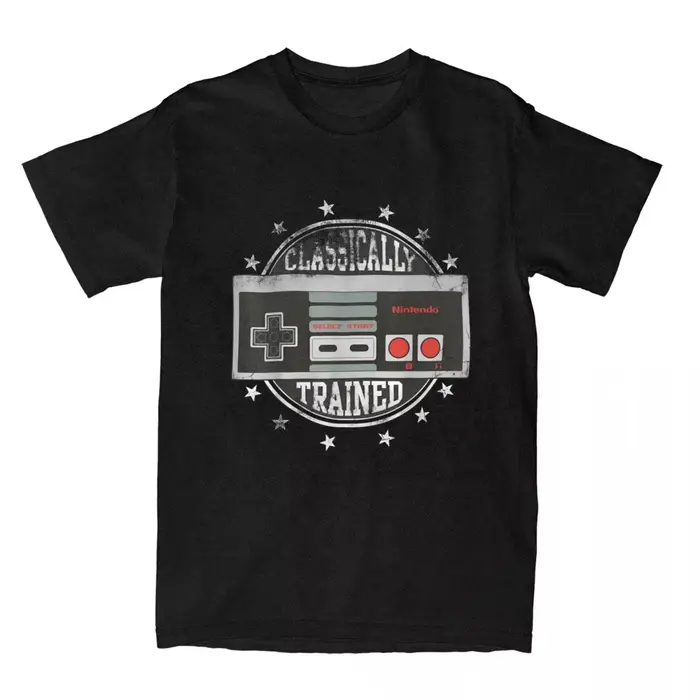 T-Shirt en Coton pour Homme, Estival et Rétro avec Irritation de Nintendo AnjContrmatérielle, Vêteme
