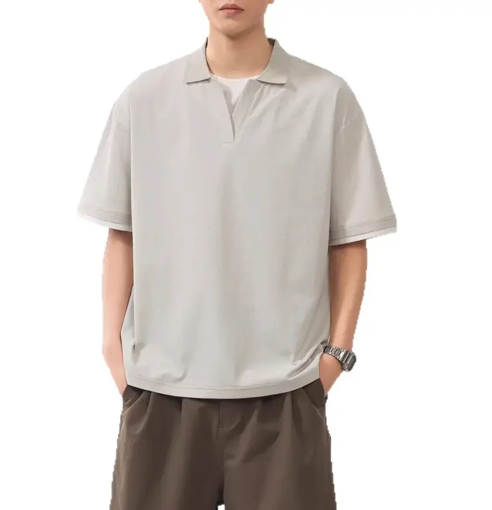Polo homme 2026 à faux double col
