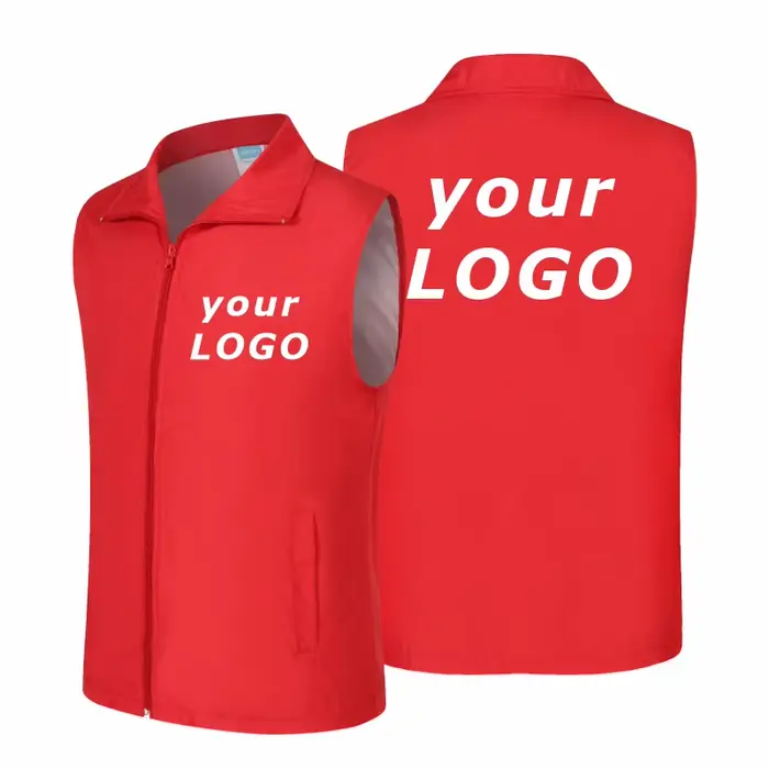 Gilet d'été fin et respirant sans manches, gilet de volontaire d'activité, impression de Logo personnalisé, texte de marque universel pour hommes et femmes 4xl