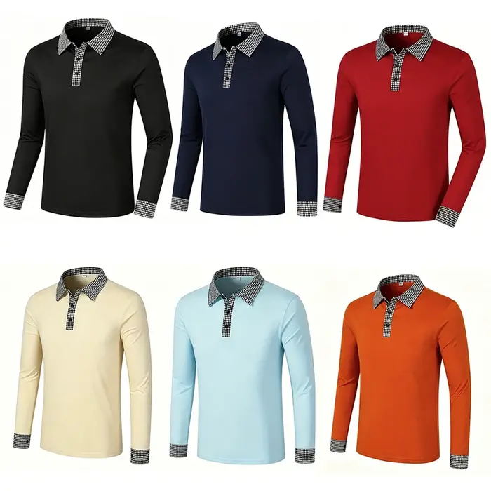 Polo à manches longues pour homme