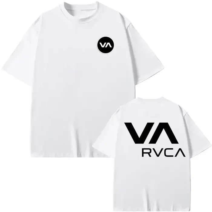 T-shirt RVCA noir en coton pour l'été