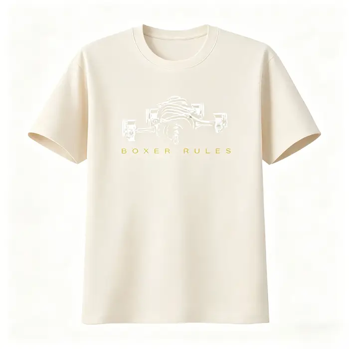 T-shirt imprimé Boxer Rules Engine pour les passionnés de voitures Pistons GT86 GS 1200 1300 S disponible pour hommes et femmes – Nouvelle collection été 2026