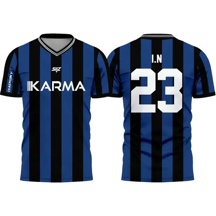 Karma SKZ Hyunjin 04 Maillot de football 3D à séchage rapide pour hommes et femmes