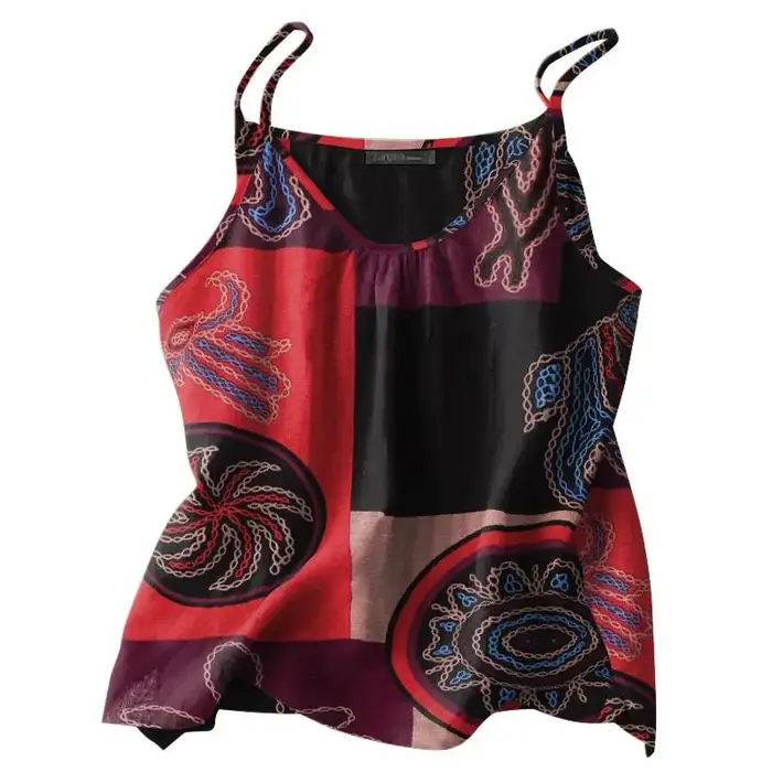 Bohème débardeurs hauts ZANZEA été Floral Camis femmes Vintage vacances plage Blouse décontracté Spaghetti sangle t-shirts lâche Blusas Mujer