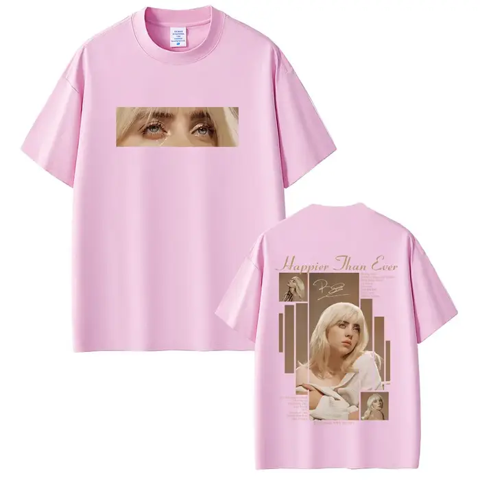 Le bonheur que jamais 2025 T-shirt hommes femmes mode Pop musique à manches courtes T-shirts unisexe Hip Hop
