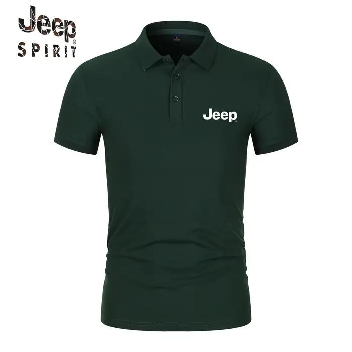 Polo d'été Jeep - T-shirt décontracté à manches courtes respirant pour le golf et le sport - Mode streetwear