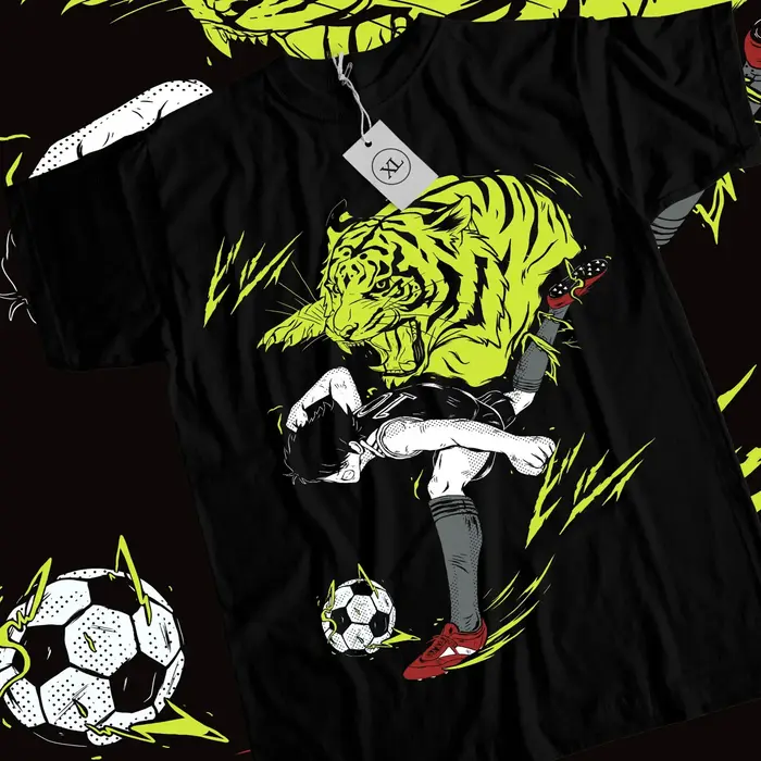 Nouveau T-shirt en coton 100% avec motif imprimé 2D Captain Tsubasa