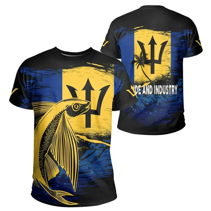 T-shirt graphique de la Barbade pour hommes et femmes