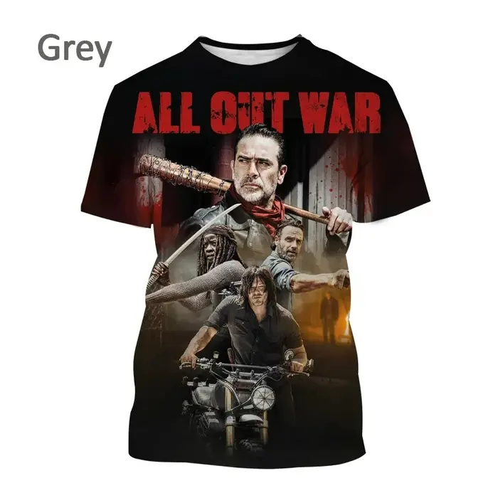 Classique horreur TV The Walking Dead T-shirts 3D Daryl Dixon imprimer unisexe Streetwear été nouveaux hommes femmes à manches courtes t-shirt Y2k haut