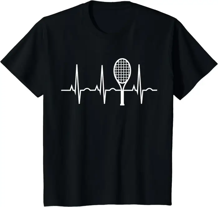 T-shirt Heartbeat pour homme, T-shirt vintage, T-shirt de tennis, Meilleur cadeau pour plus tard, Vê