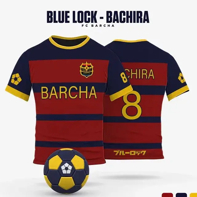 Maillot de football Isagi Yoichi de l'anime japonais Blue Lock, t-shirt cosplay Hyoma Chigiri Meguru