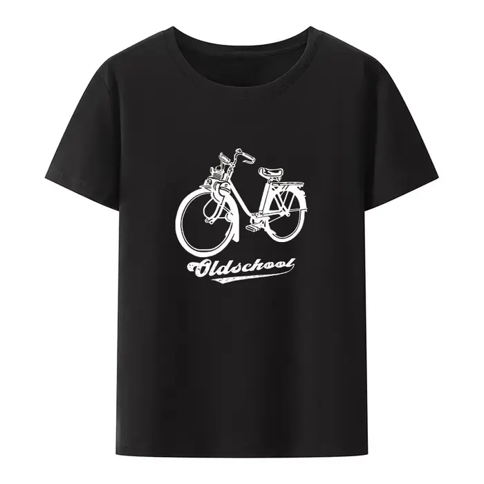 T-shirt unisexe à manches courtes Velo Solex Bike Print pour hommes et femmes, Streetwear décontract